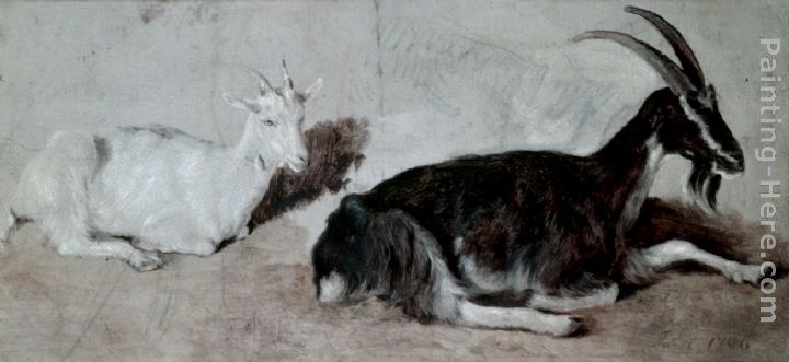 Jacques-Laurent Agasse Two Goats